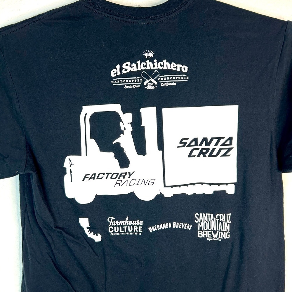 Santa Cruz Bicycles El Salchichero Men’s Small MTB Factory Racing Graphic Shirt - Picture 6 of 6